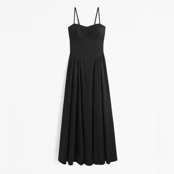 Abercrombie & Fitch Dresses & Skirts - Abercrombie & Fitch Black Maxi Dress with Spaghetti Straps